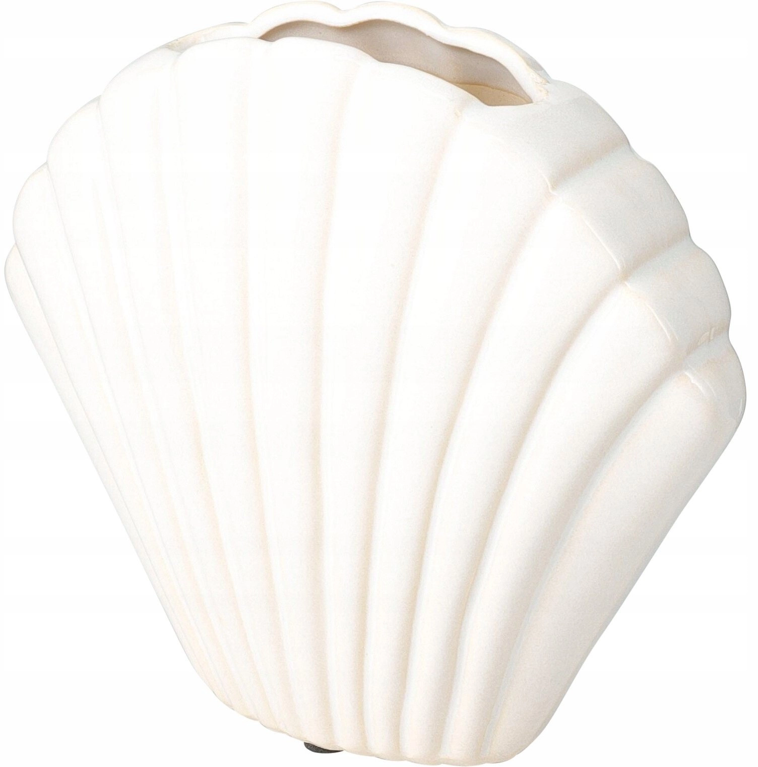 Home Styling Collection Shell-shaped ceramic vase