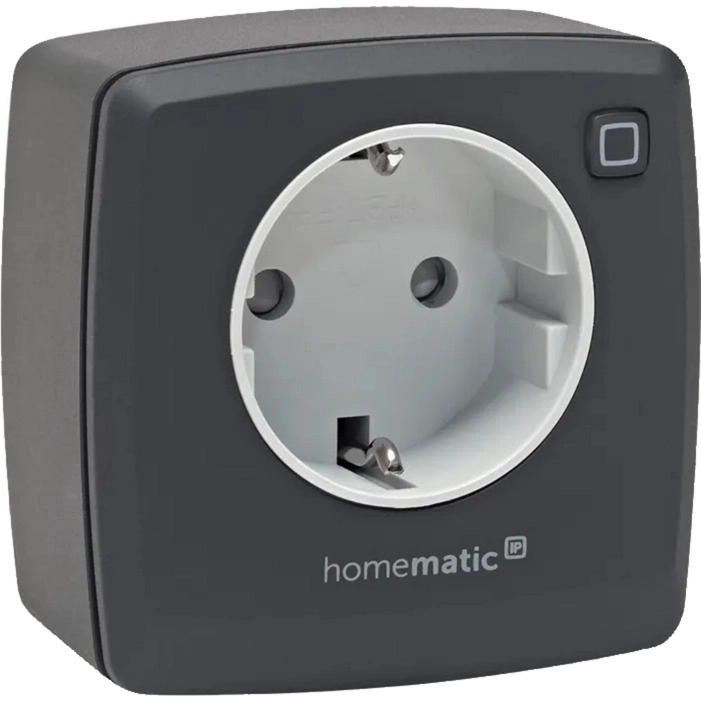 Homematic IP switching socket (HmIP-PS-2-A) anthracite