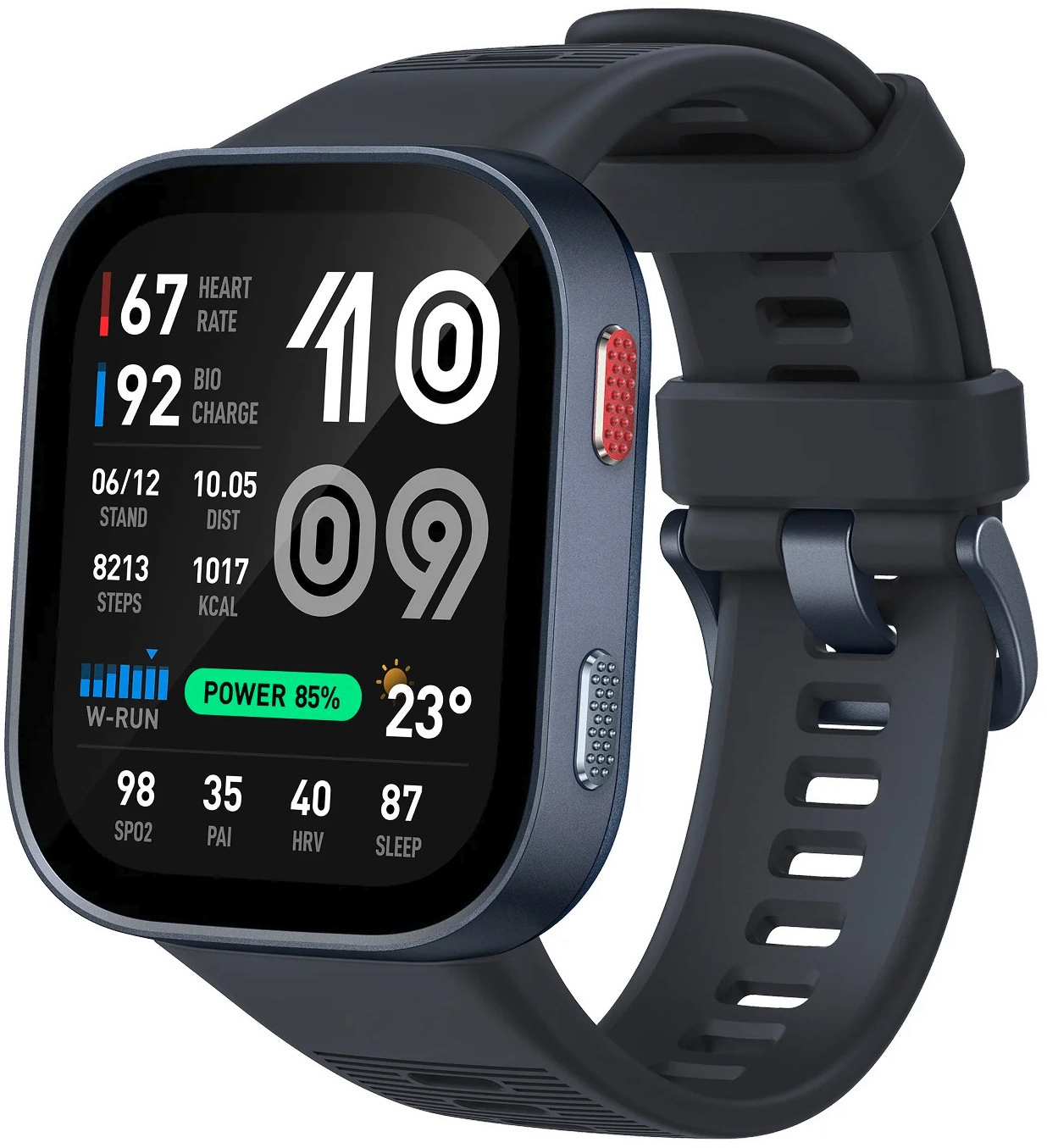 Amazfit Bip Max 5.26 cm (2.07") AMOLED Digital 432 x 514 pixels Touchscreen Blue GPS (satellite)