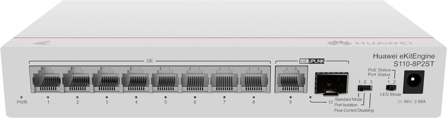 Huawei eKit Switch S110-8P2ST 8x 1GbE