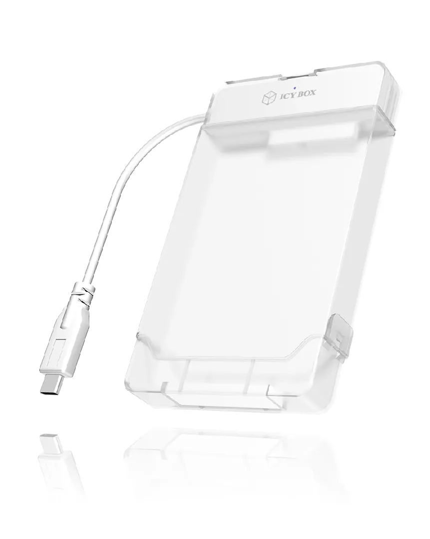 ICY BOX IB-AC703-C HDD/SSD enclosure Translucent