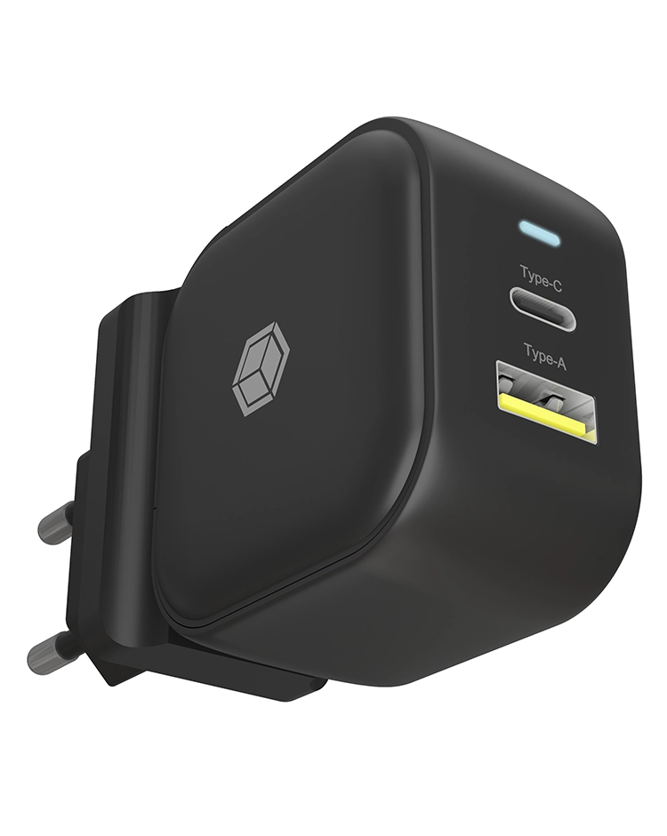 ICY BOX 2-port wall charger with
