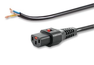 IEC LOCK PC1025 power cable Black