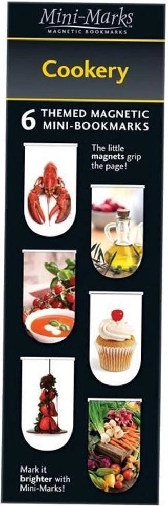 Cookery magnetic bookmarks 6 pieces 291380