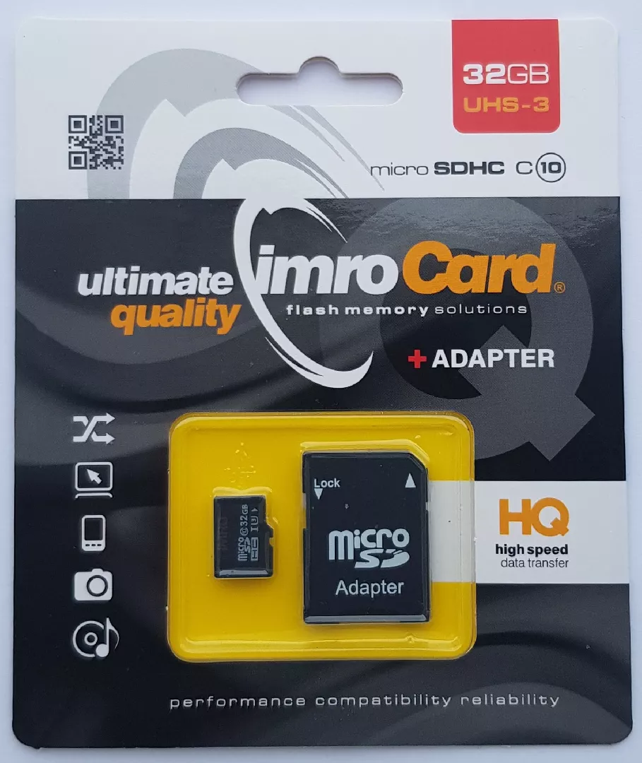 IMRO MICROSD10/32G UHS-3 ADP memory card