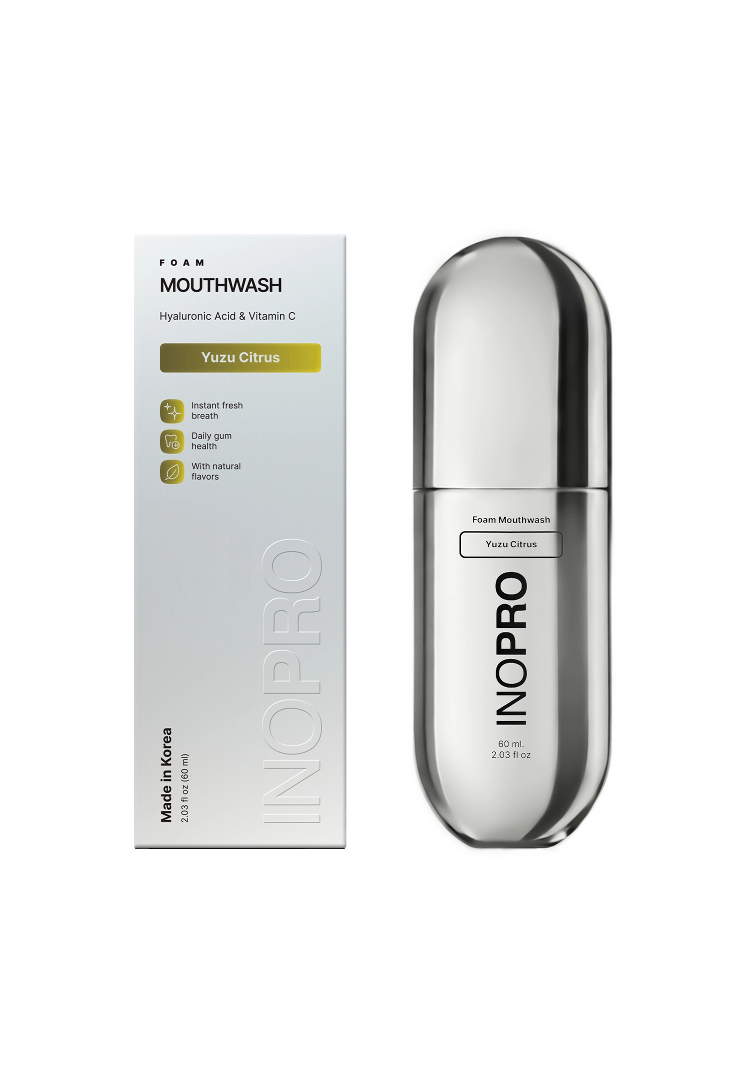 INOPRO Foam Mouthwash Yuzu Citrus 2