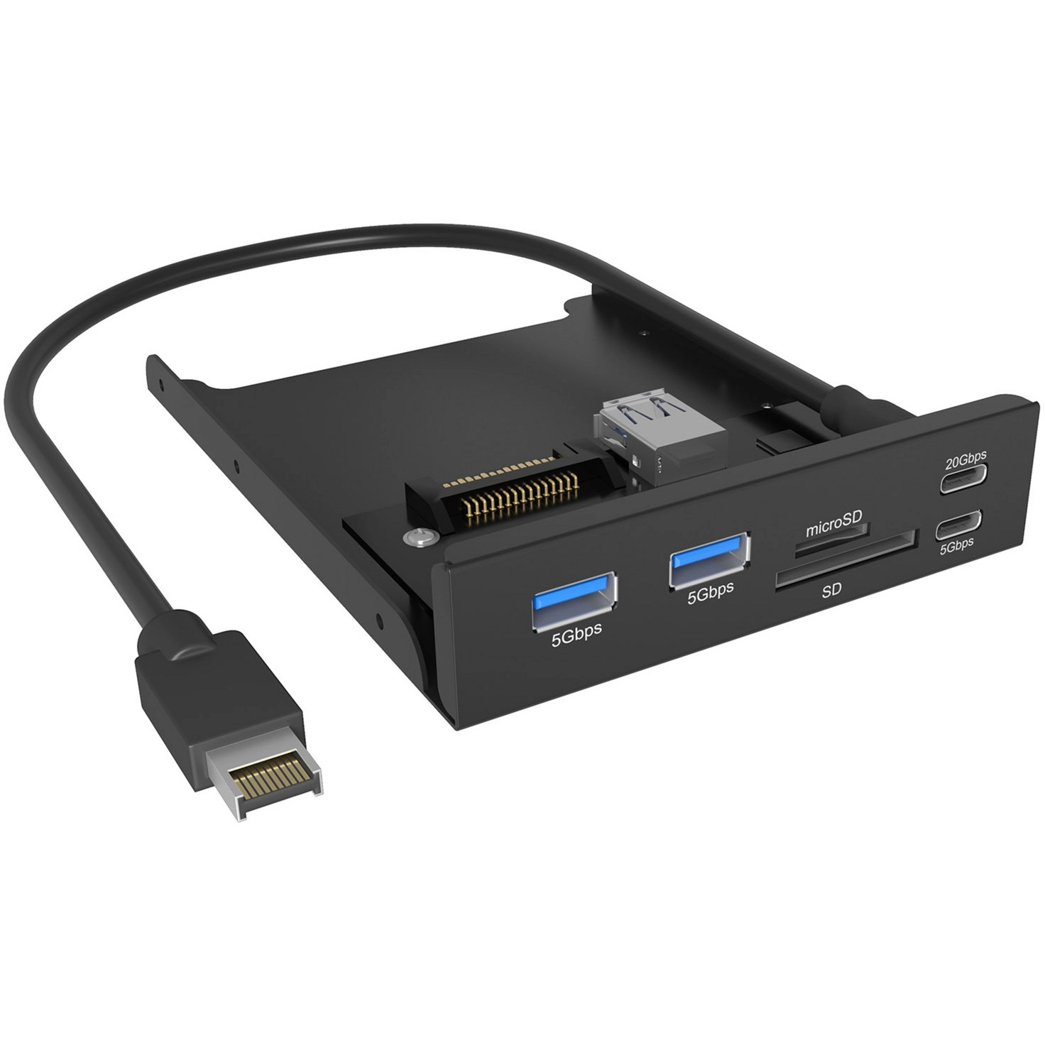 ICY BOX IB-HUB1419-i3 Front panel 3