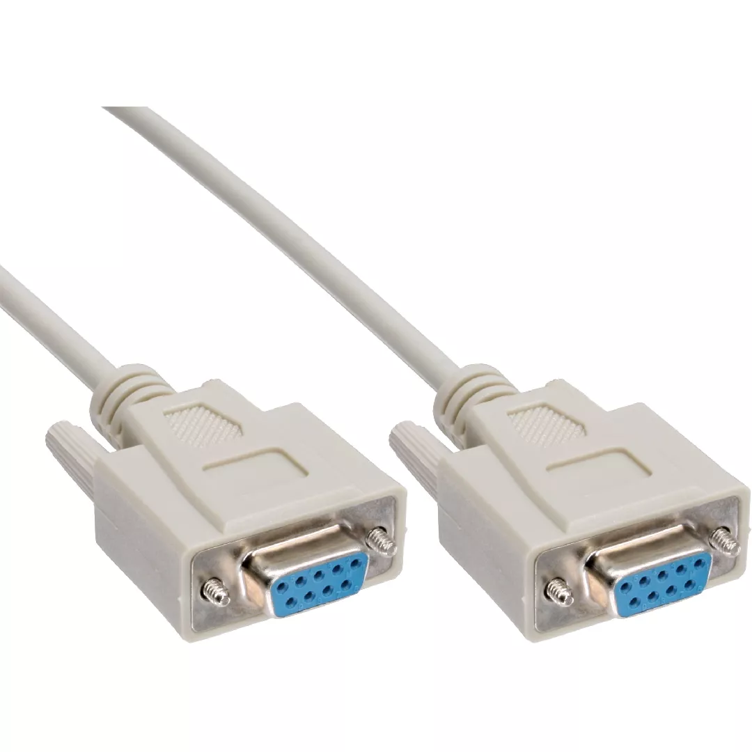 InLine null modem cable DB9 female