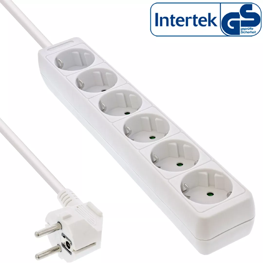 InLine Socket strip  6-way earth contact
