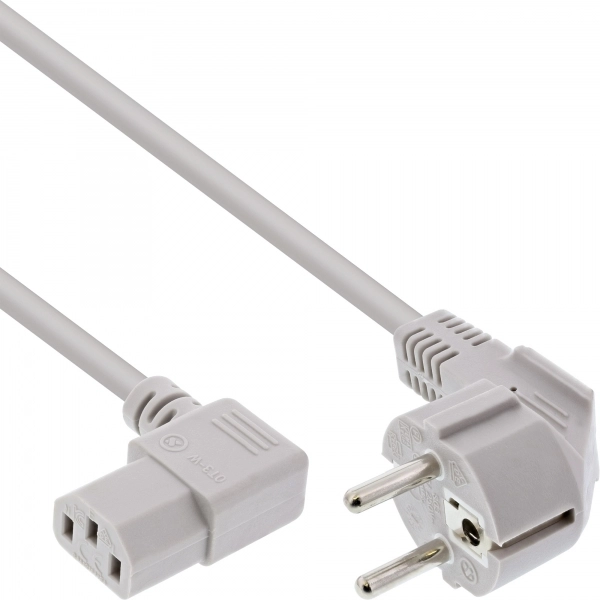 InLine Power cable  CEE 7/7 angled
