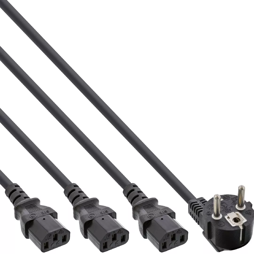 InLine Y-power cable 1x CEE 7/7