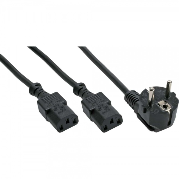 InLine Y-power cable 1x CEE 7/7