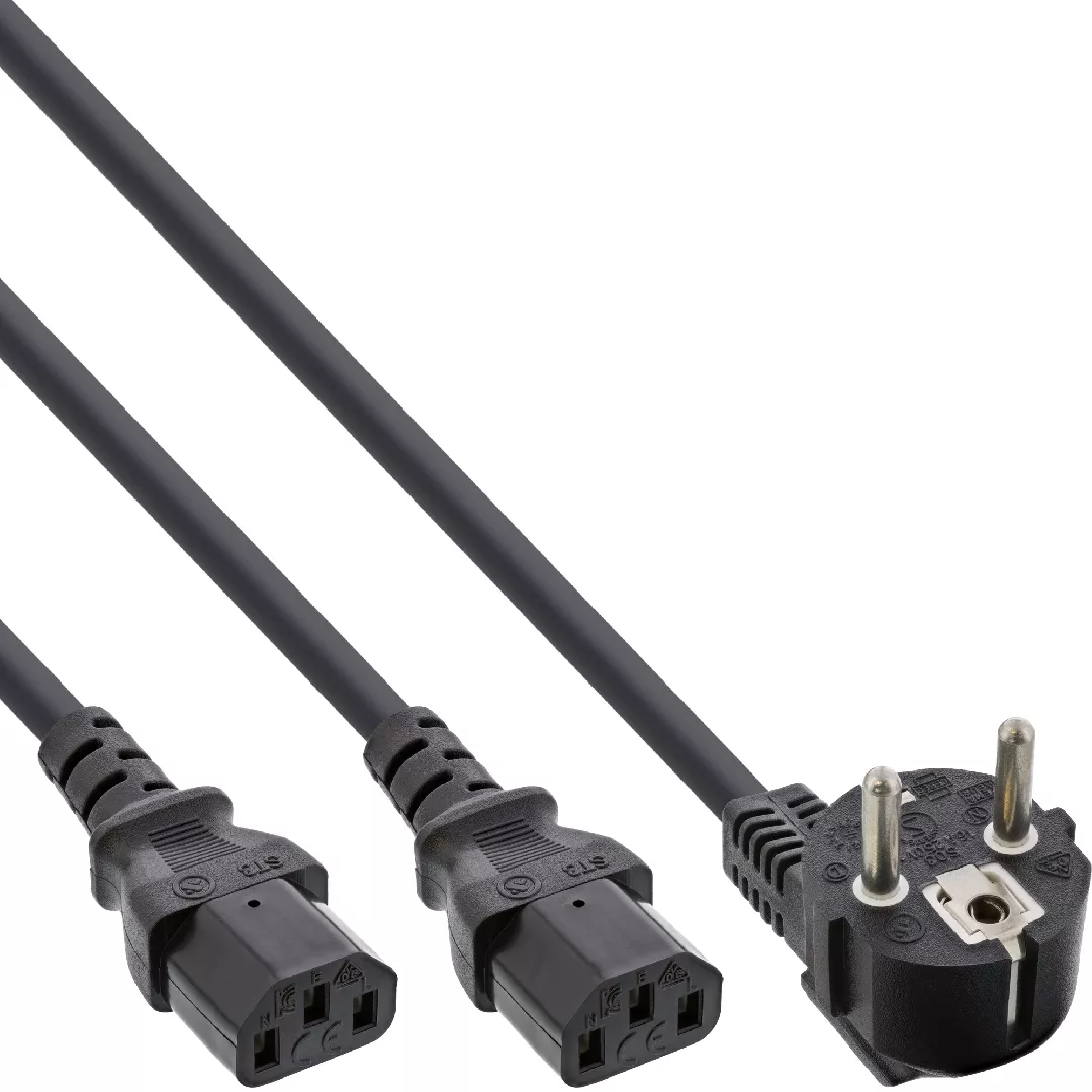 InLine Y-power cable 1x CEE 7/7