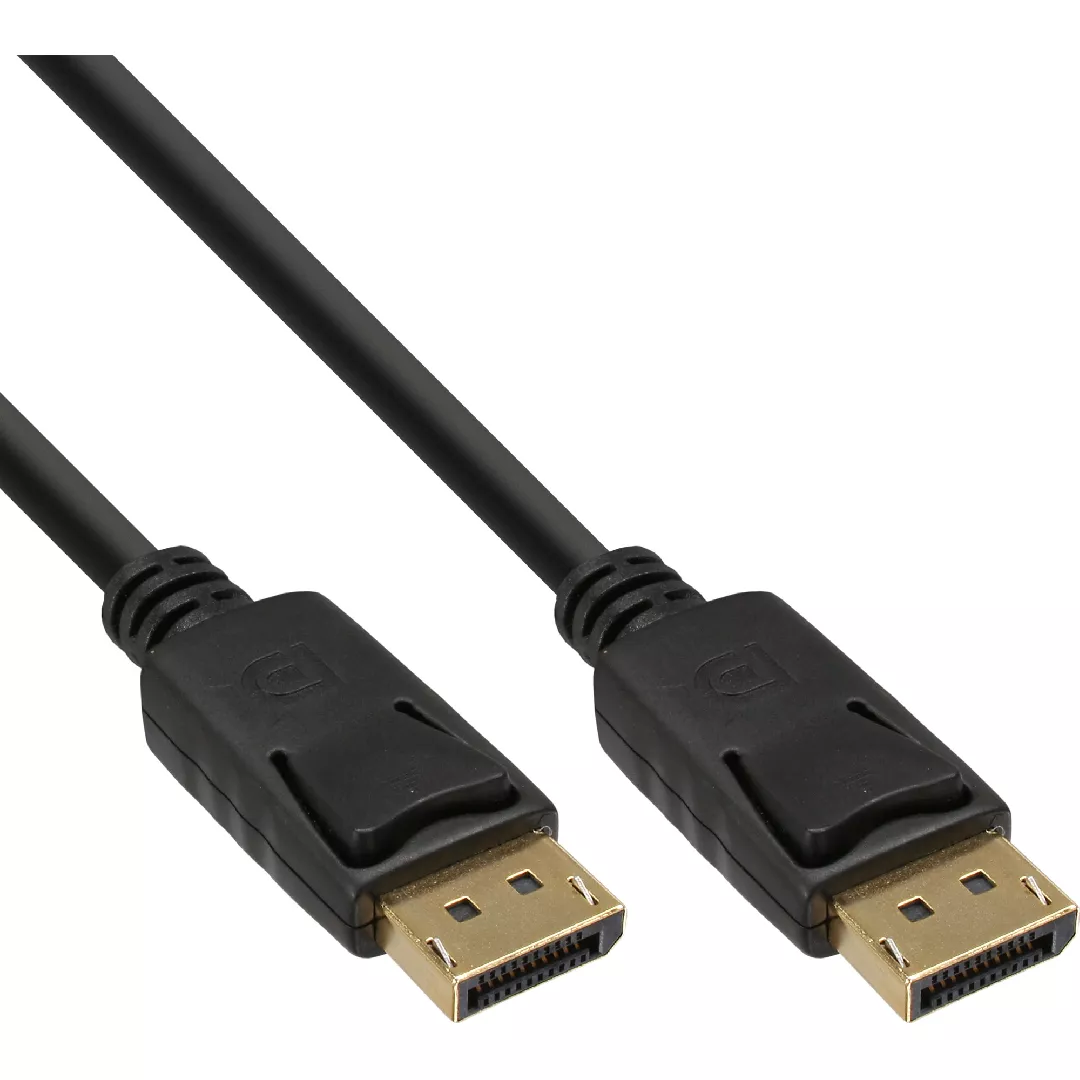 InLine DisplayPort Cable black gold plated