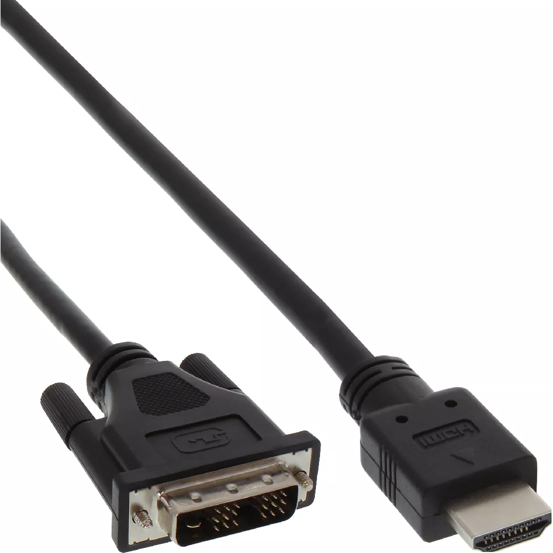 InLine HDMI-DVI Cable HDMI male /