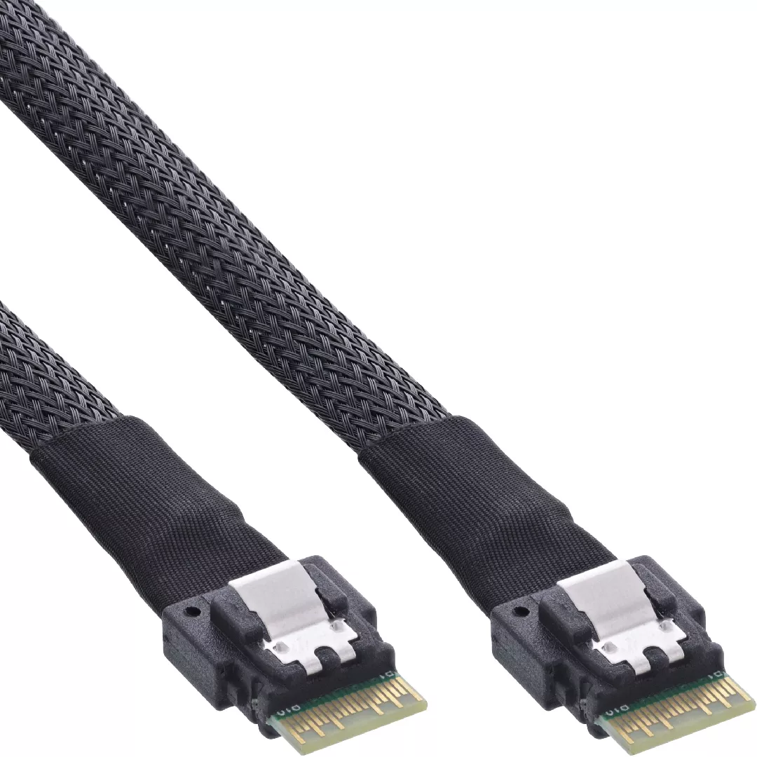 InLine Slim SAS cable SFF-8654 to