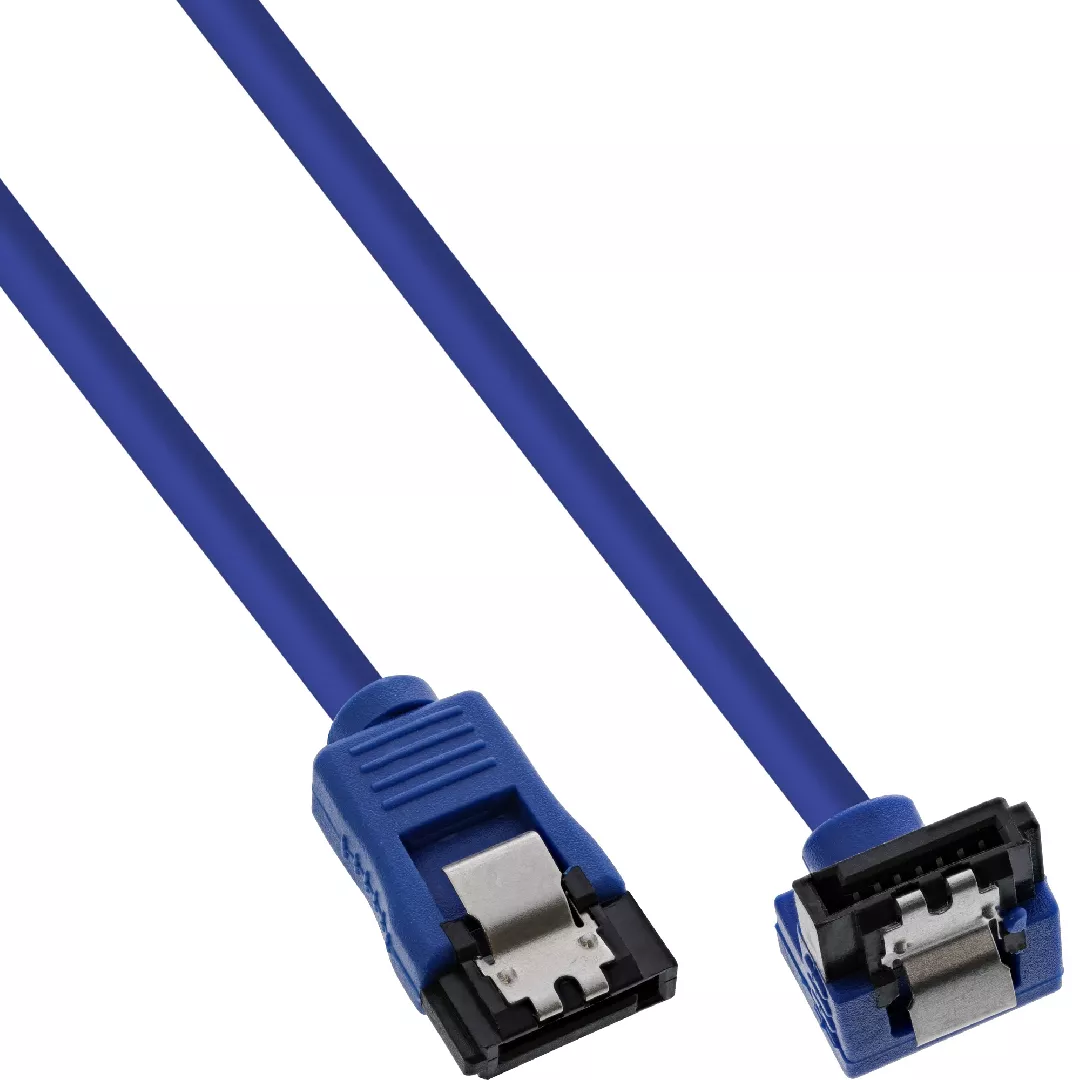 InLine SATA 6Gb/s Round Cable blue