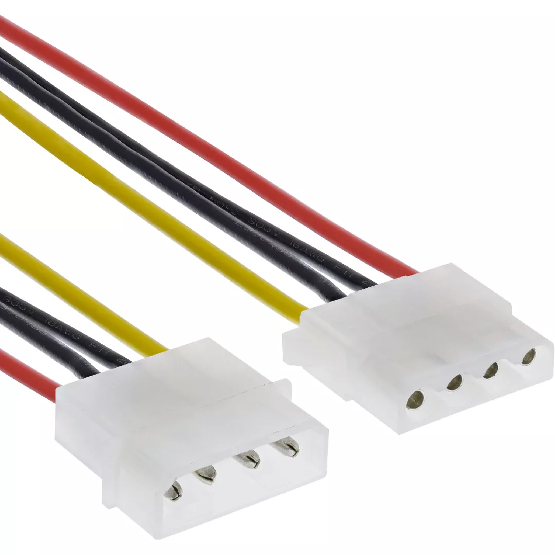 InLine Power Supply Extension Cable 4pin