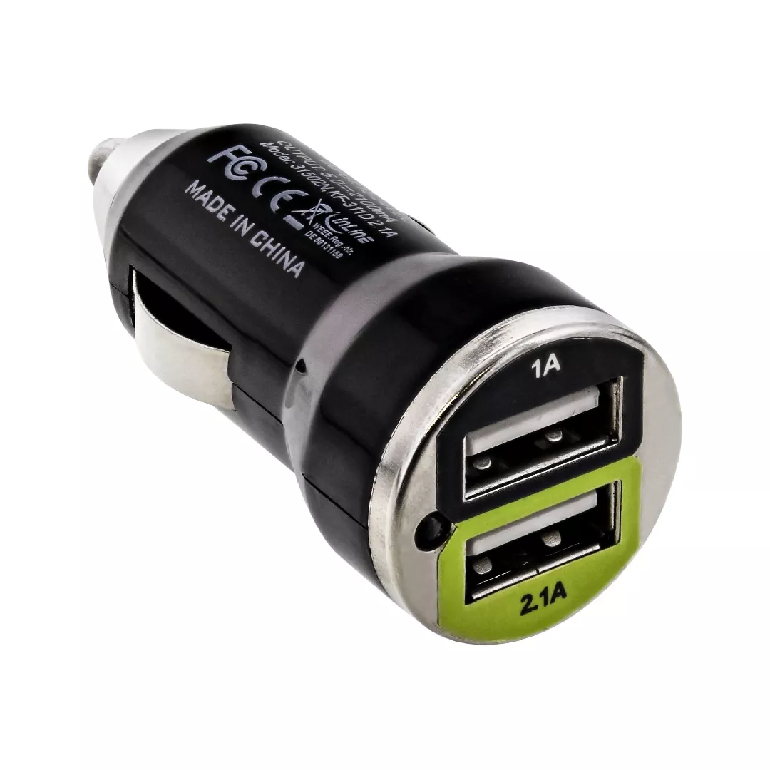 InLine USB Car Charger + Power