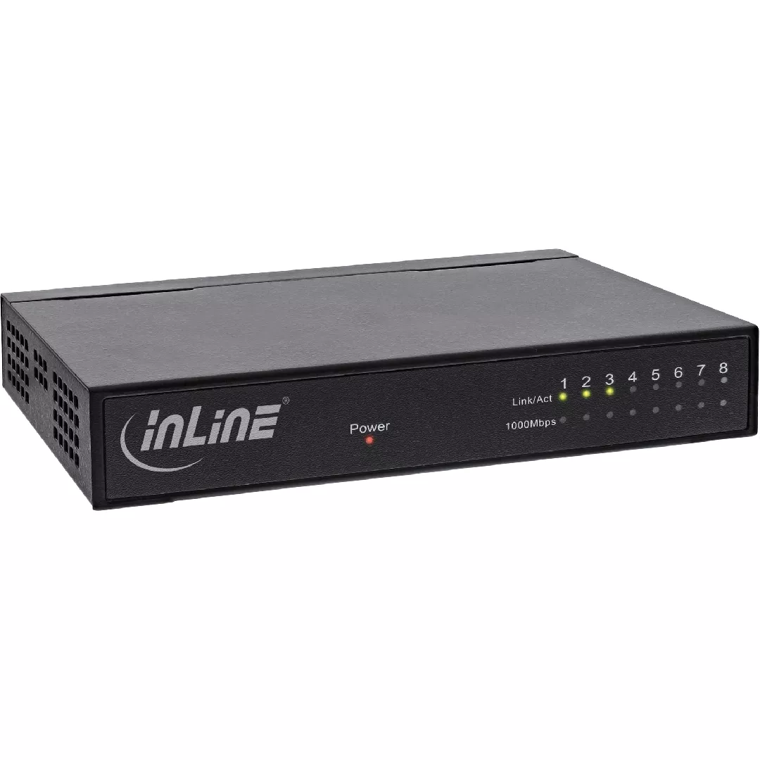 InLine Network Switch 8-Port 1Gb/s Desktop