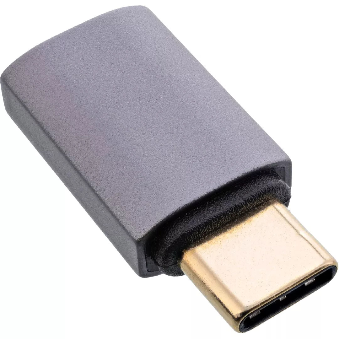 InLine USB4 adapter USB-C male/female aluminium
