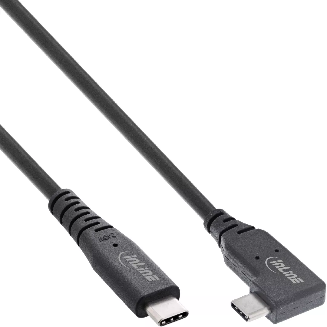 InLine USB4 cable USB-C single angled