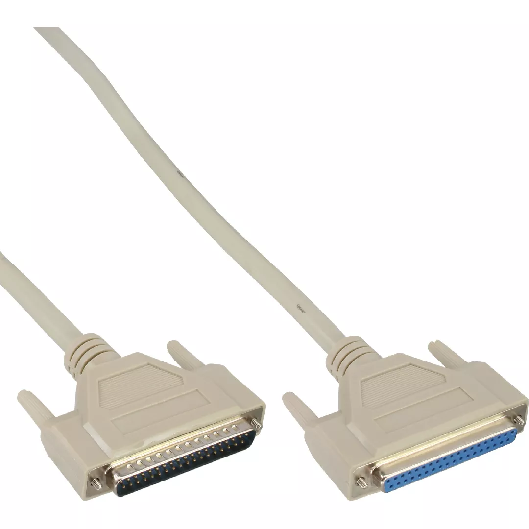 InLine serial extension cable molded DB37