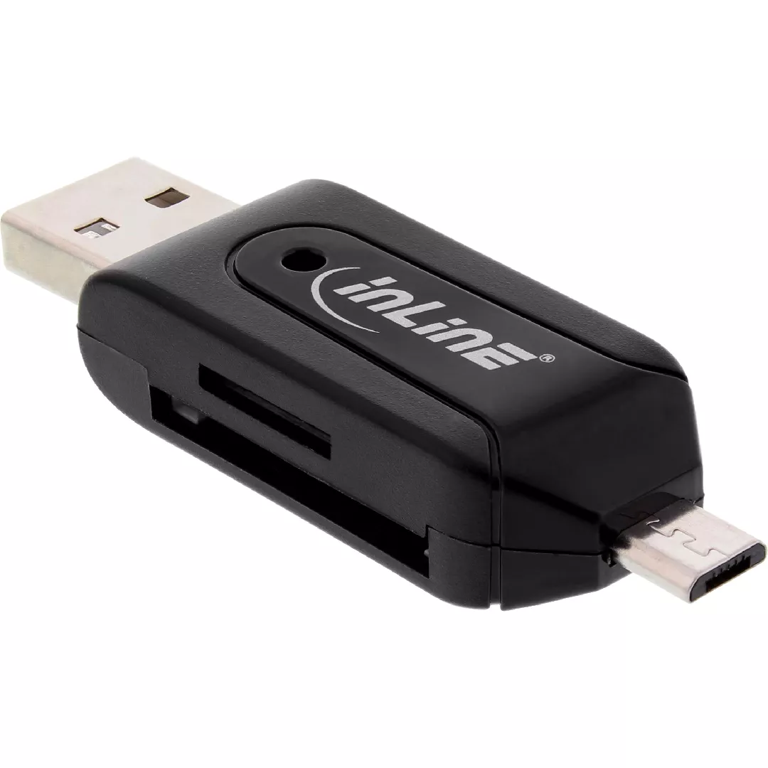 InLine OTG Dual Card Reader for