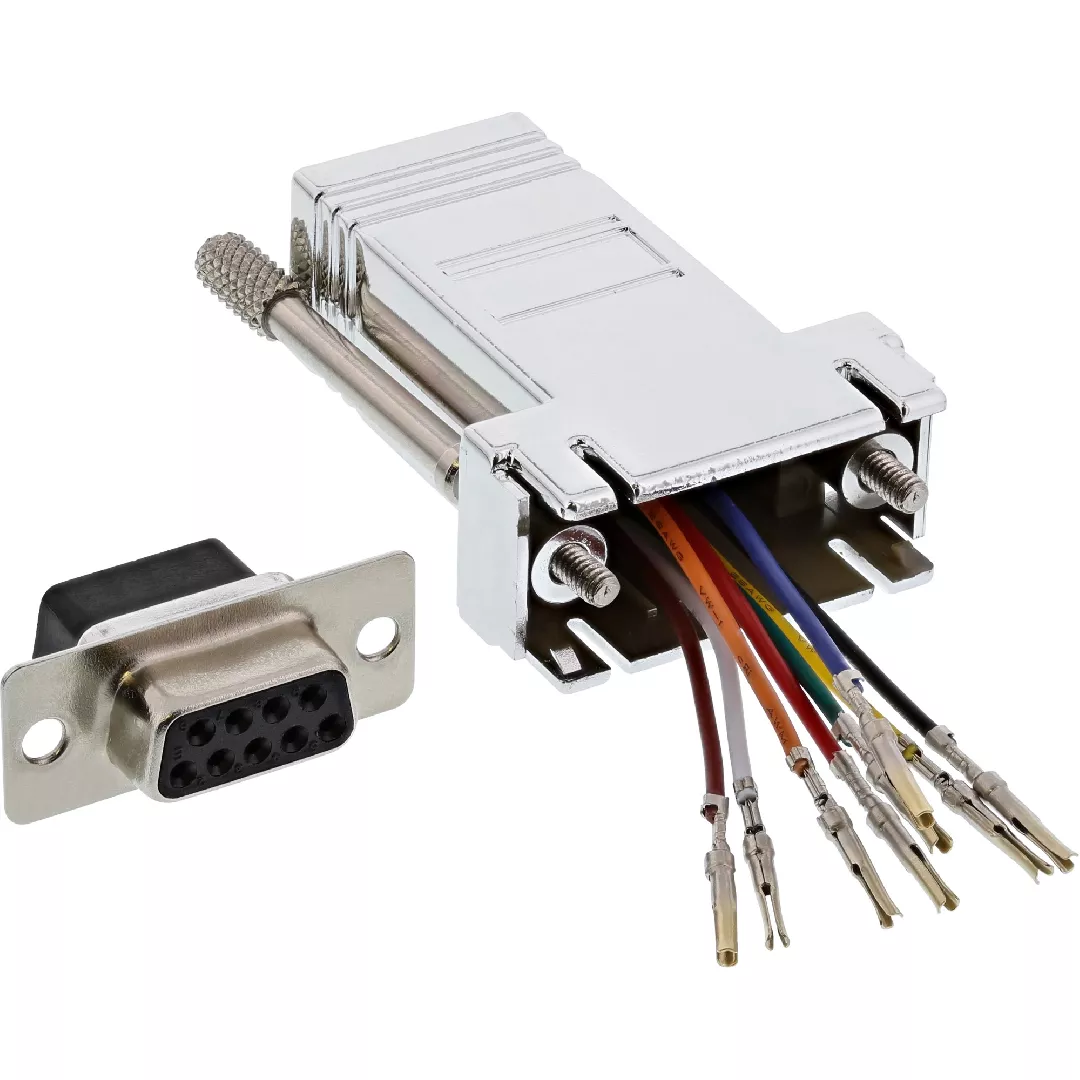 InLine Adapter DB9 female / RJ45