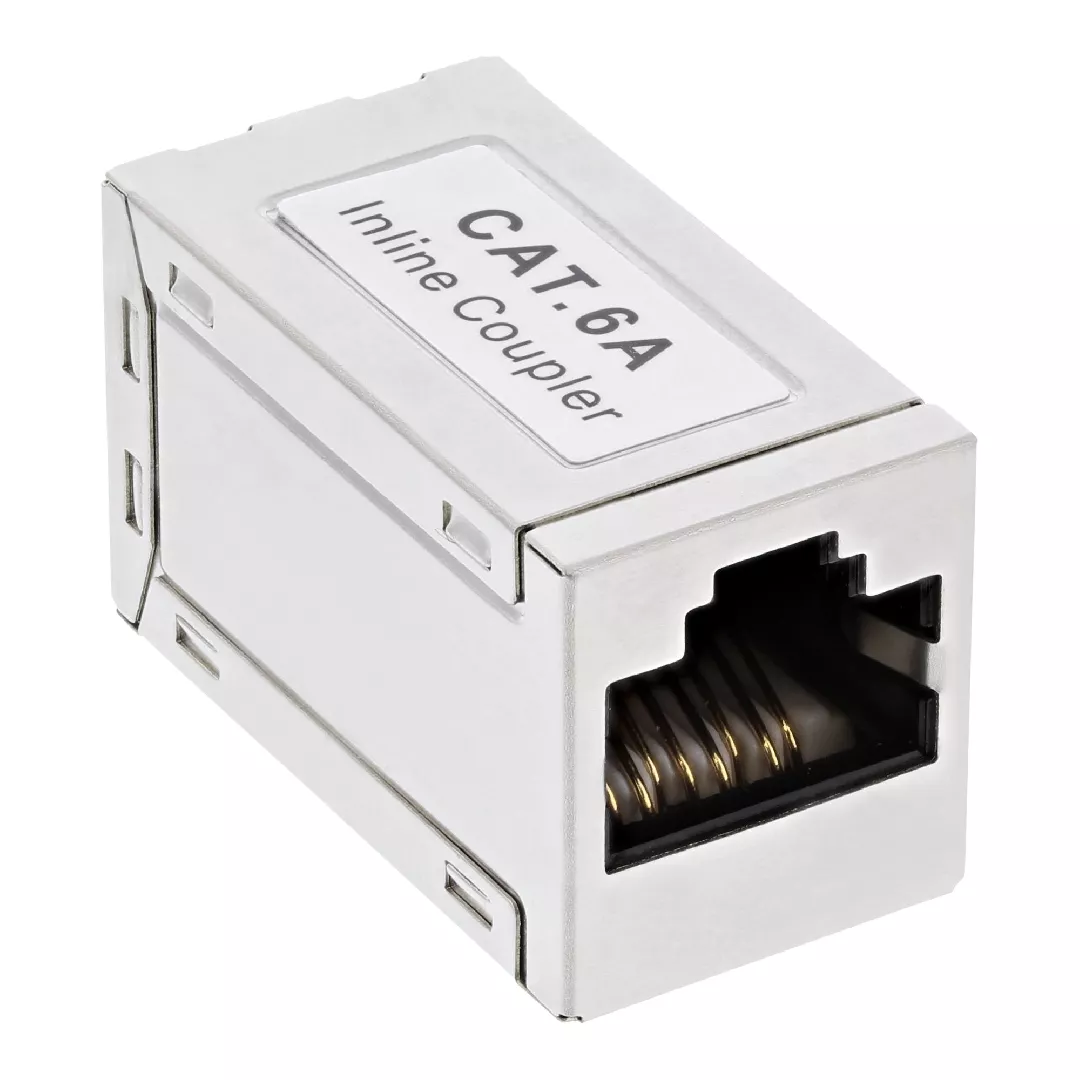 InLine Cat.6A adaptor  fully shielded