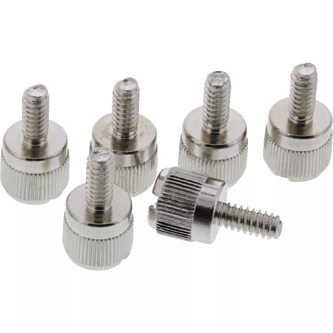 InLine Thumbscrews for enclosures  silver  6pcs