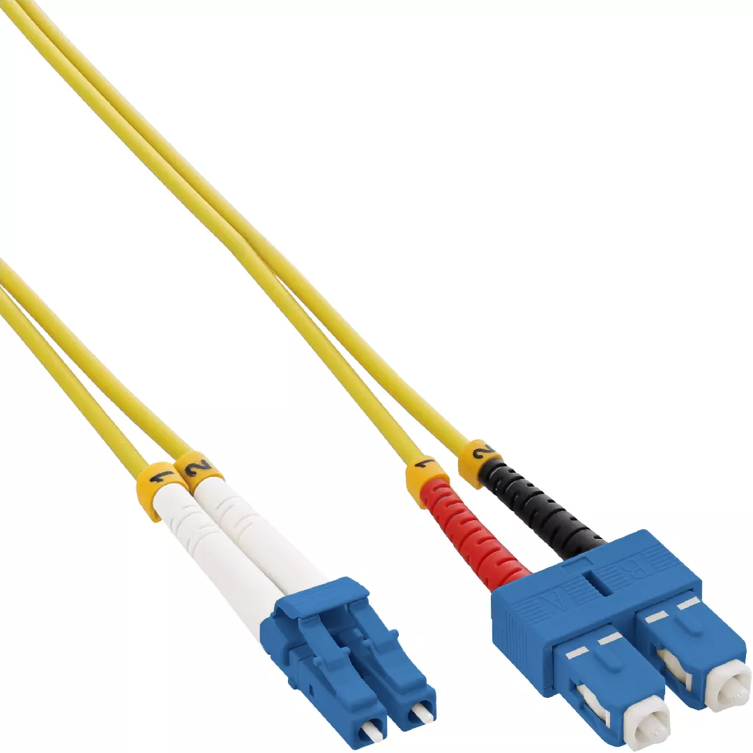 InLine Fiber optical duplex cable LC/SC