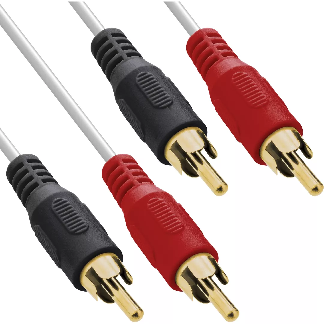 InLine Audio Cable 2x RCA male