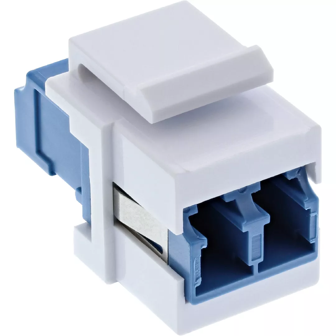 InLine FO Keystone Snap-in adaptor white