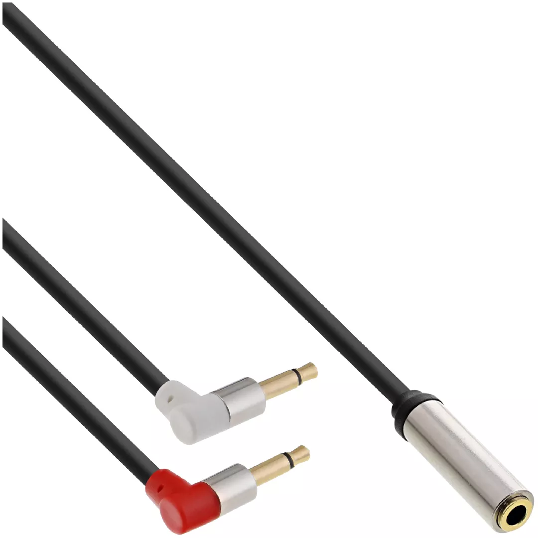 InLine Slim Audio airplane-seat cable 2x