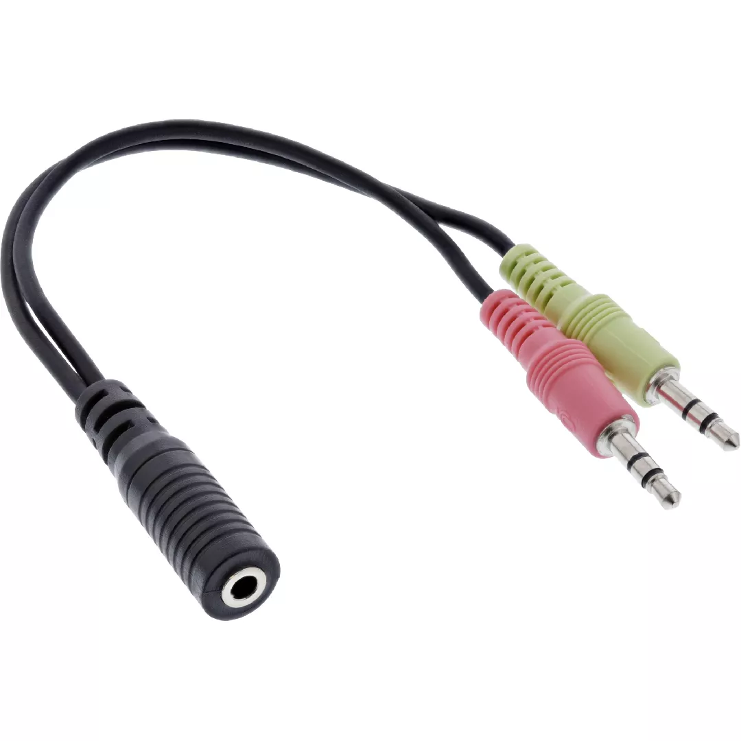 InLine Audio Headset adpter cable 2x