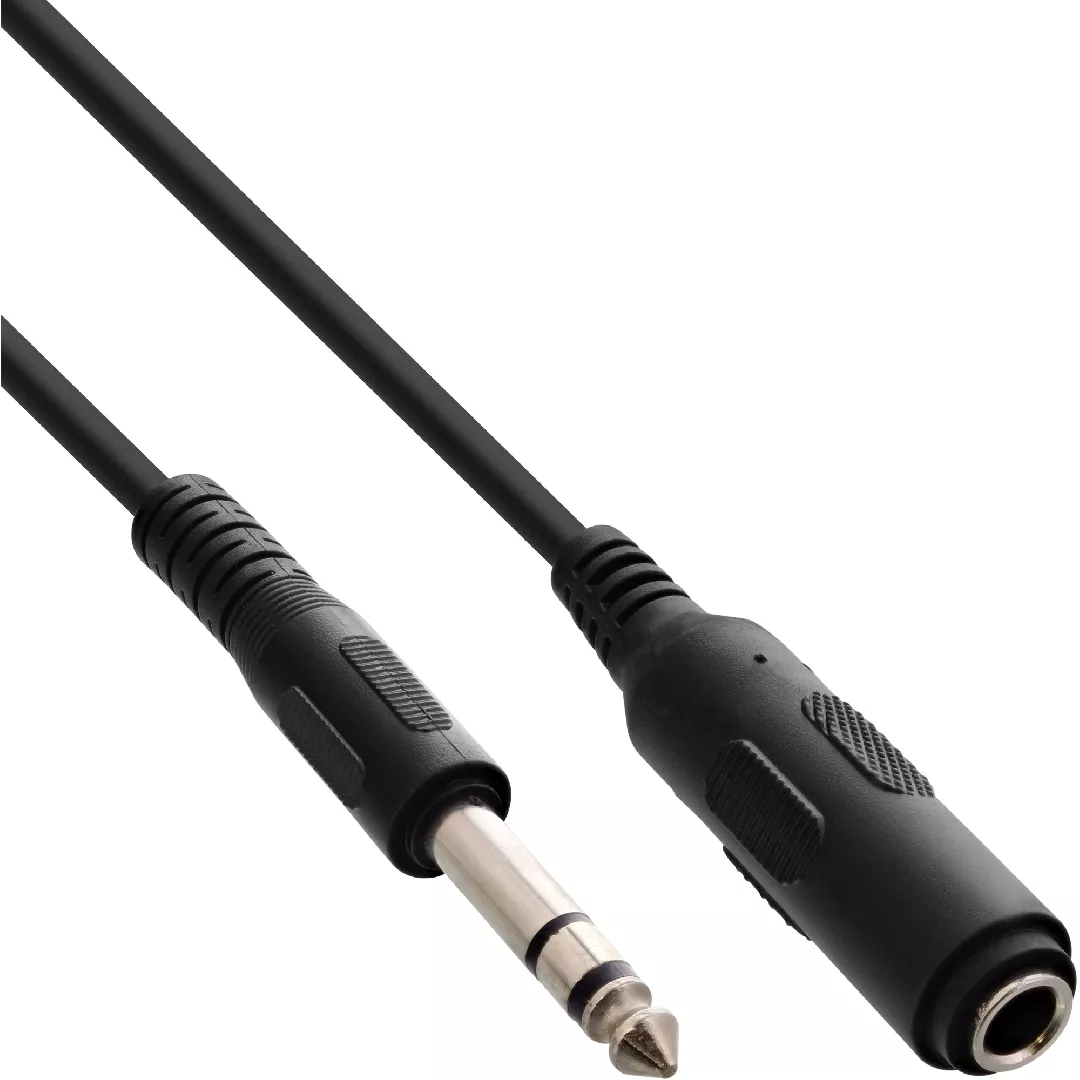 InLine Jack Extension 6.3mm Stereo