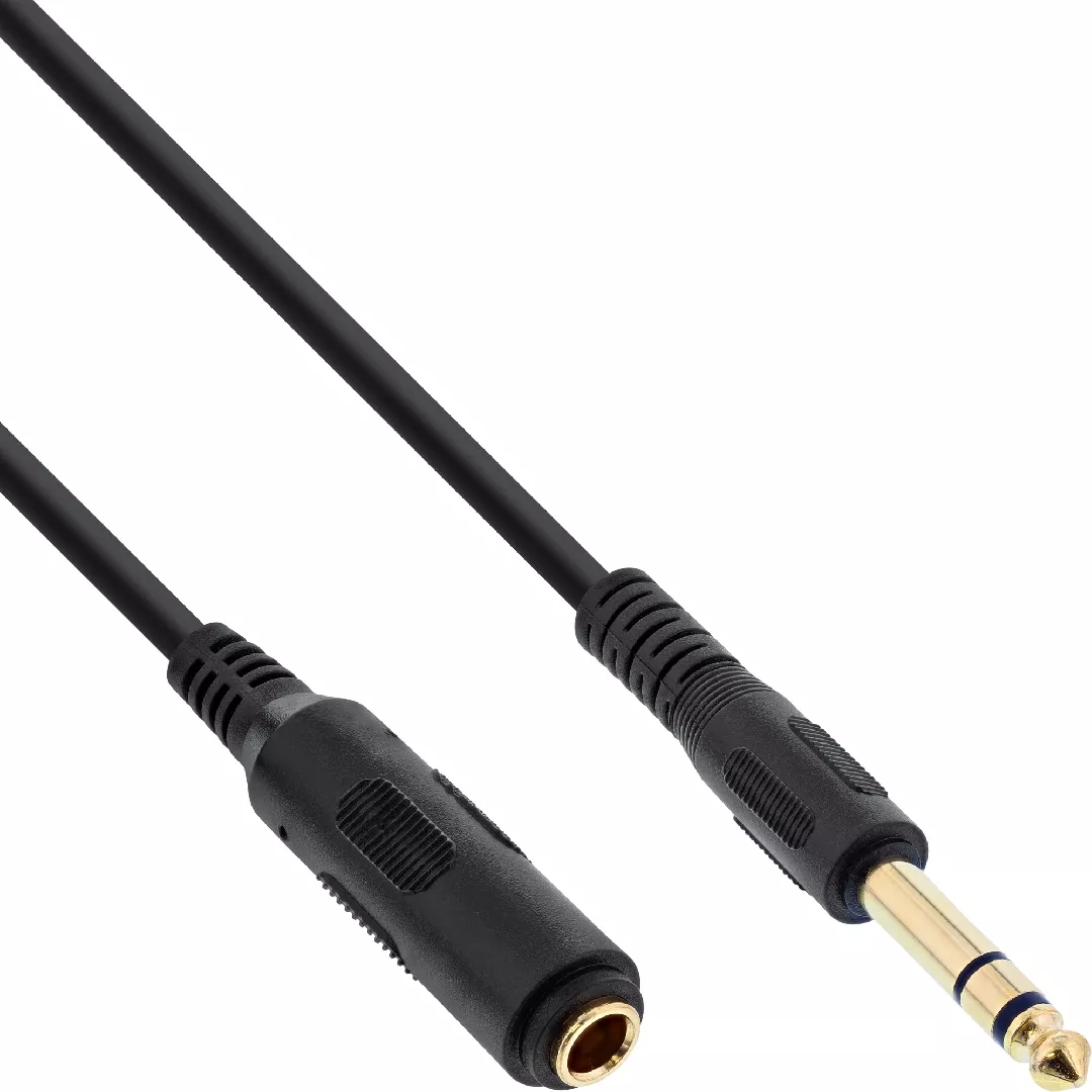 InLine Headphone extension cable 6.3mm
