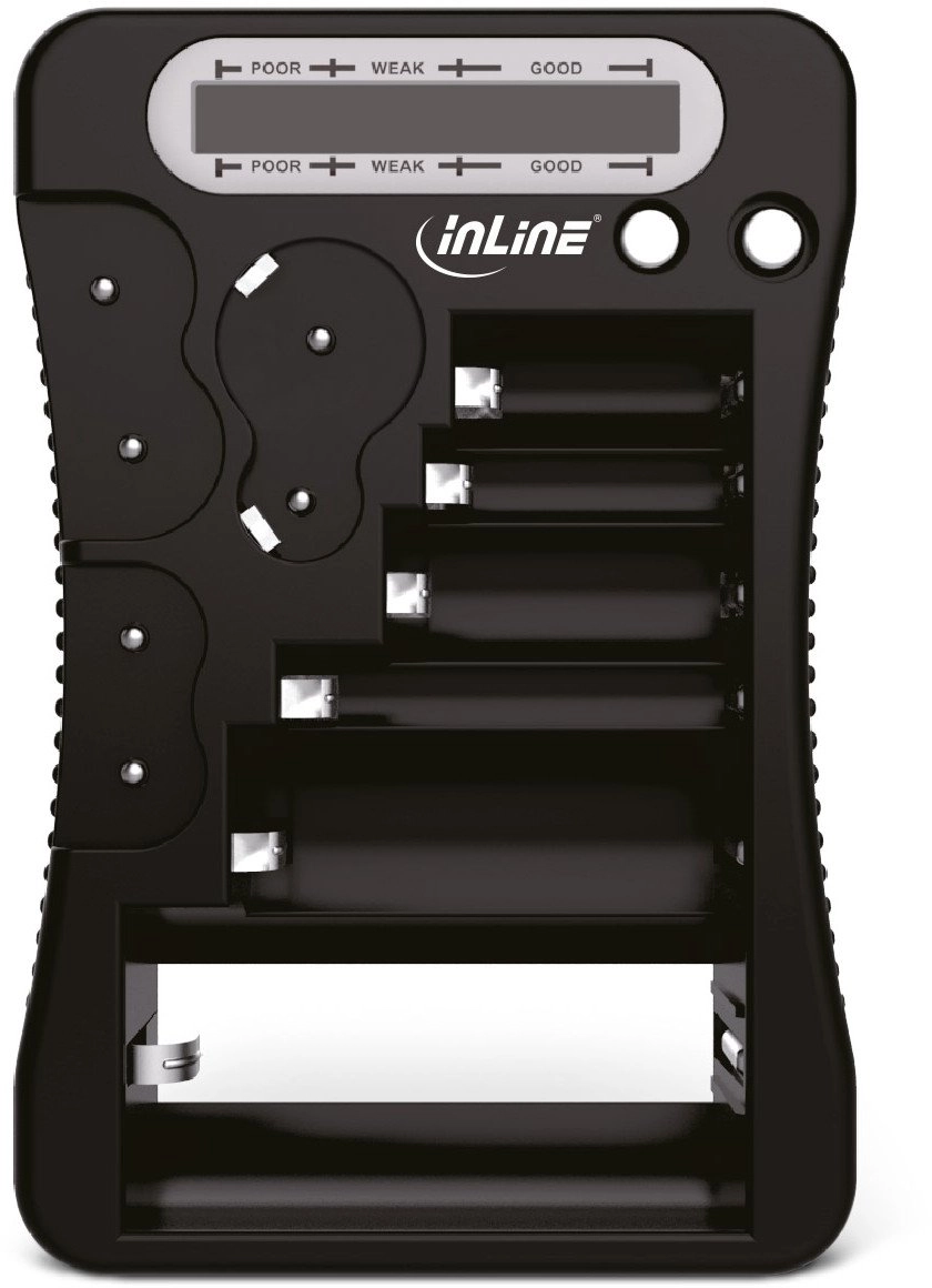 InLine battery tester - LCD display