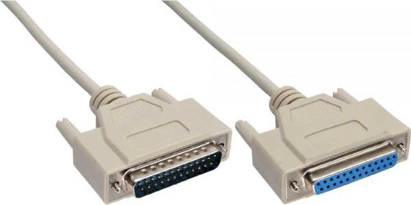 InLine serial extension - 25-pin plug