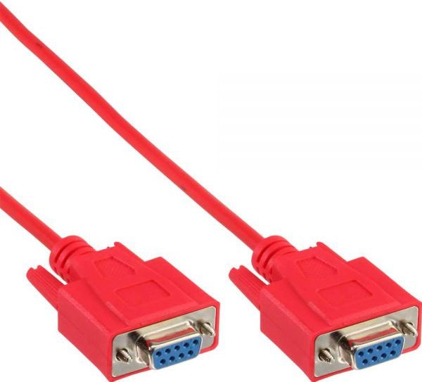 InLine null modem cable - 9-pin