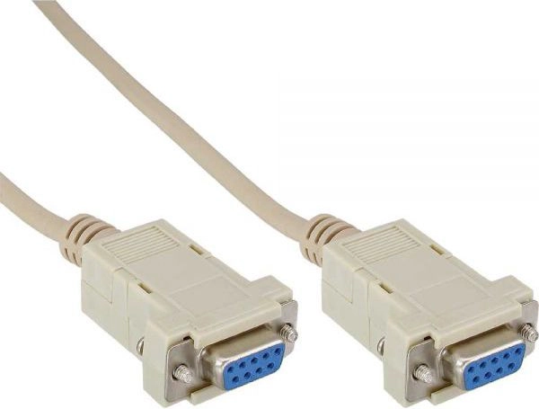 InLine null modem cable - 9-pin