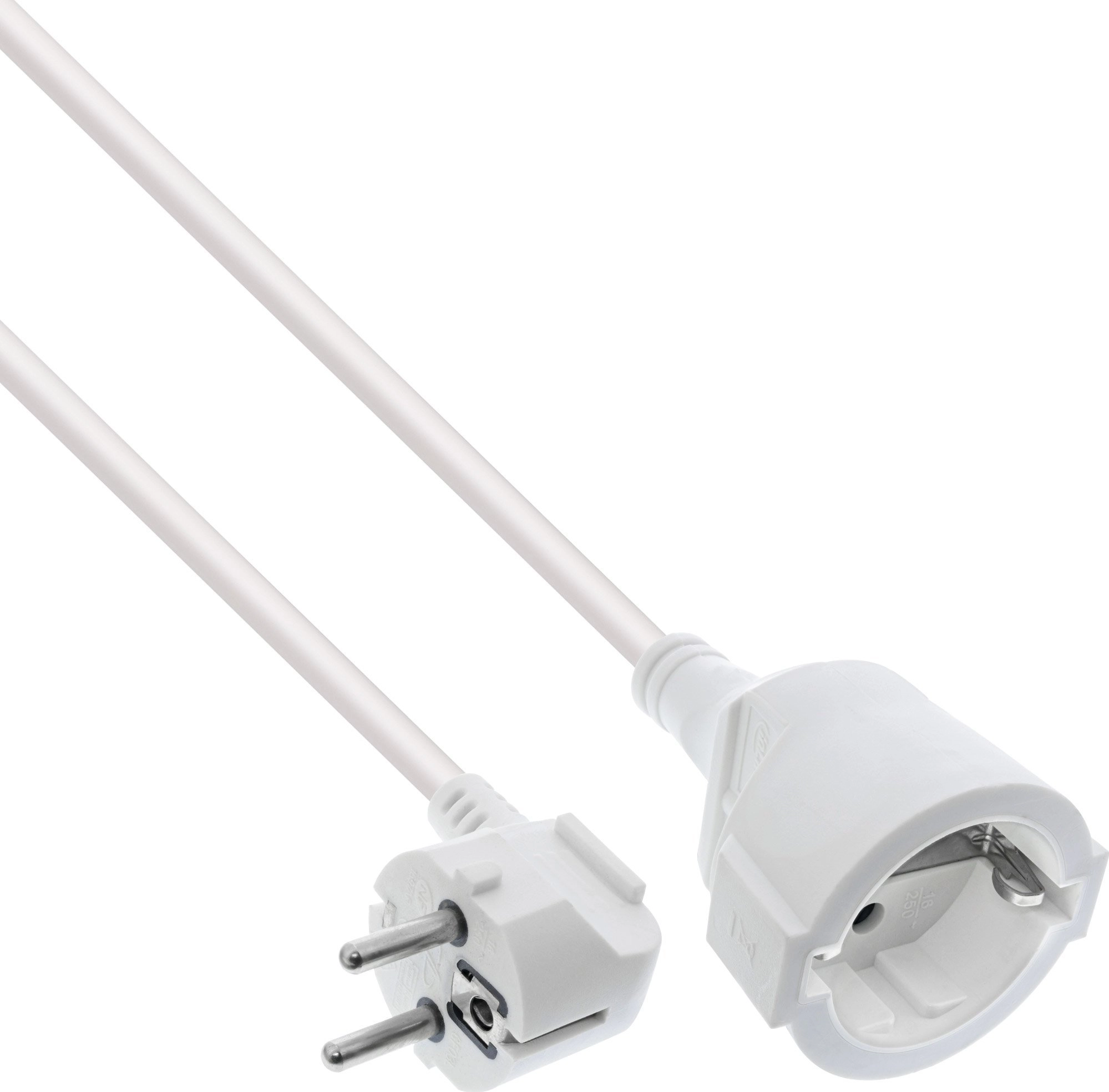 InLine power extension protective contact plug