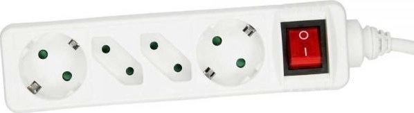 InLine power strip - 4-way -