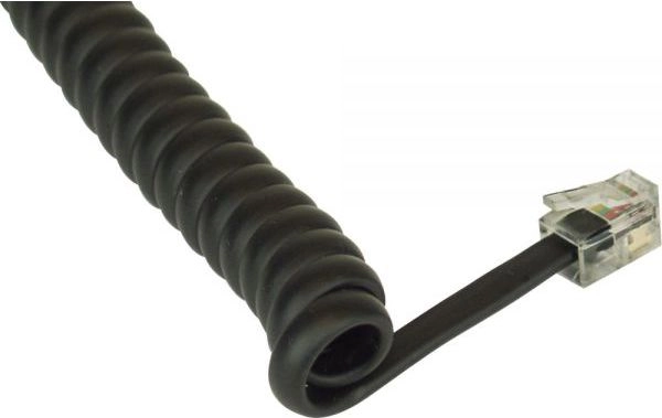 InLine spiral cable - RJ10 plug