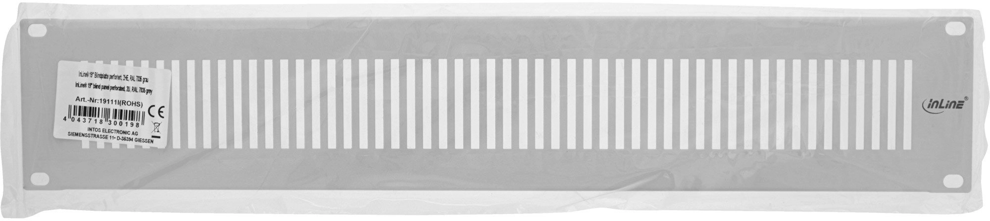 InLine 19" blind plate perforated -