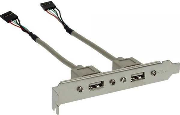 InLine slot bracket USB 2.0