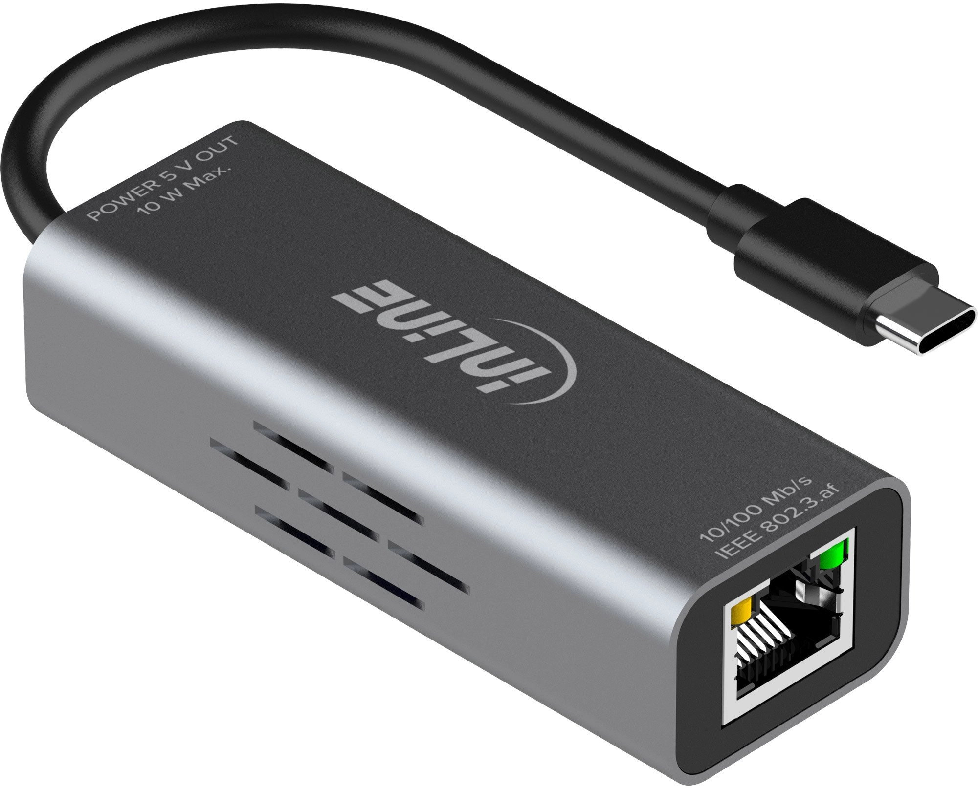 InLine USB-C zu RJ45 PoE-Adapter -