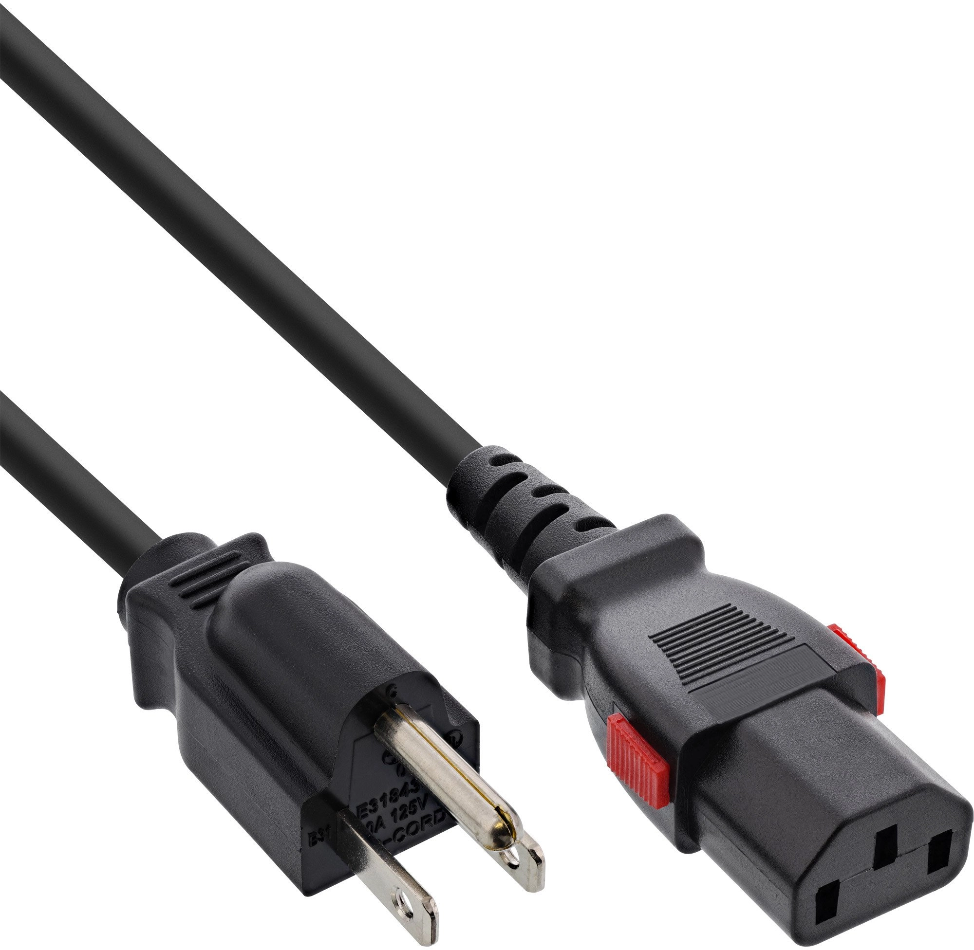 InLine 16952U power cable Black 2