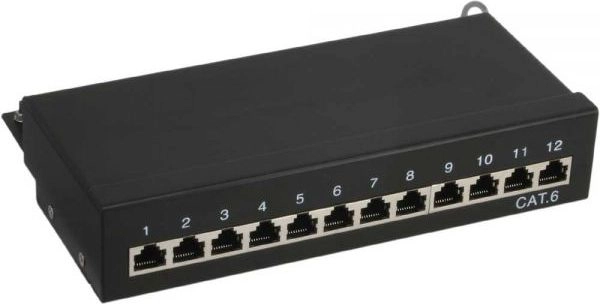 InLine patch panel Cat.6 12-fold